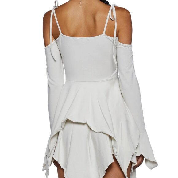 Dolls Kill / Current Mood - Cream Fairy Handkerchief Dress - Picture 7 of 7